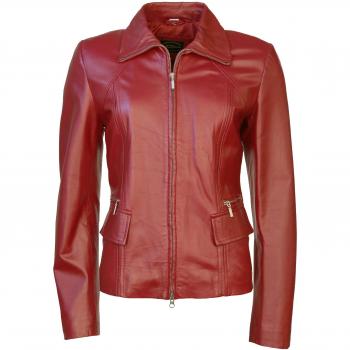 JCC Damen Lederjacke – Triesta, Farbvariante Rot, S. 42