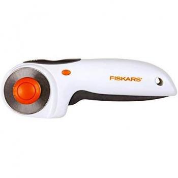 Fiskars Rotating Cutting Wheel – 45 mm Dual‑Handed – Orange/White/Grey