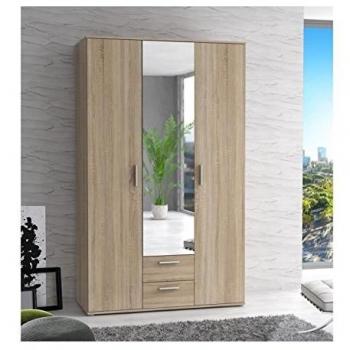 Réserve de linge Finlandek : armoire Selkeä 121 cm, décor Chêne Sonoma