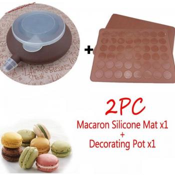 Kit de Horneado: Moldes de Silicona y Tapete para Macarrones