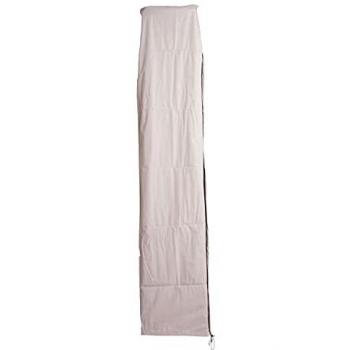 Protection parasol MENDLER HWC 4 m – tissu gris crème avec fermeture éclair