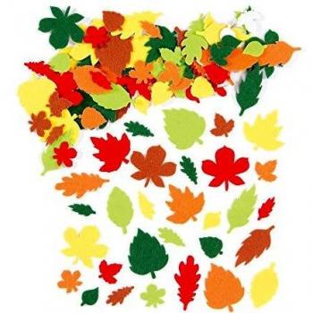 Leaf Felt Craft Stickers (Pack of 144)