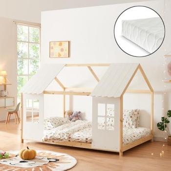 Letto Tostedt Bambino Casetta 140x200 Bianco