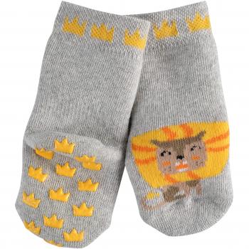 FALKE Baby Stoppersocken, Lion Catspads, 1 Paar, Grau
