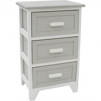 JVL Abingdon 3 Drawer Willow Storage Unit