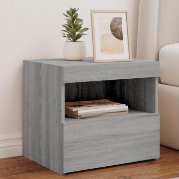 Mesa de Dormitorio con Luces LED Sonoma