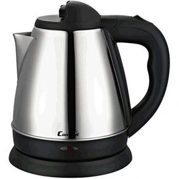 UltraBoil 1.2L Black Stainless Electric Kettle (COMELEC WK7316) 1600W with Anti‑Scale System