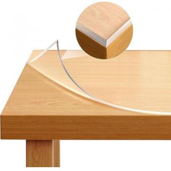 WOLTU Glasklare Tischdecke 80 cm × 120 cm – 2 mm dick, wasser