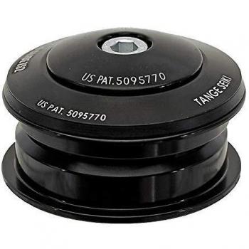 Tange 44 mm Black Semi‑Integrated Ahead Set Steering, 1 1/8″, Unisex