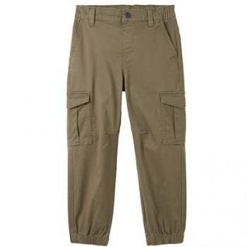 Tom Tailor Stretch-Cargohose für Jungen mit Bündchen in Dusty Olive Green, 104 cm