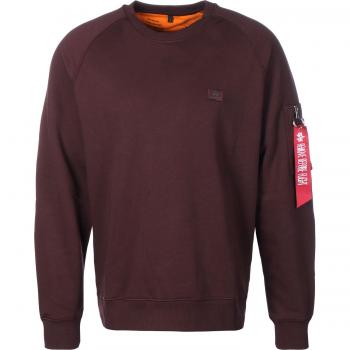 Alpha Industries X‑Fit Basic Sweat Marron Foncé