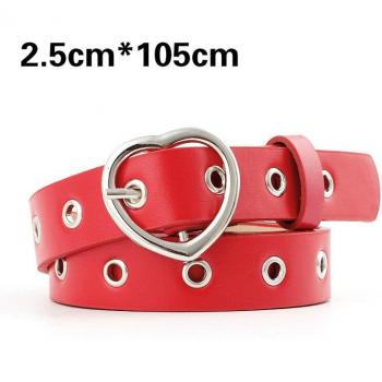 Ladies Black Heart Belt for Jeans