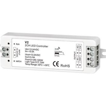 DC12-24V Touch Control Rotary LED Dimmer for Single Color/RGB