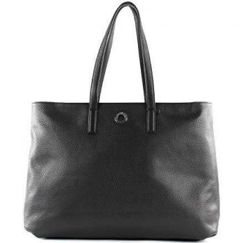 Borsa Mandarina Duck Mellow Leather Tracolla Donna Nero 14x30x40 Cm