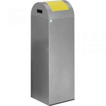 Selbstlöschende Wertstoff-Abfallsammler 85R, silber/gelb