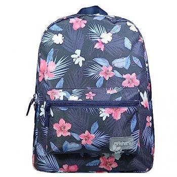 Sac à dos offshore bleu avec fleurs d'hibiscus – BAGTROTTER