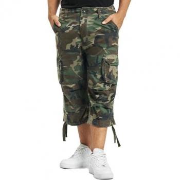 Brandit Urban Legend 3/4 Pantaloncini Cargo Uomo, Multicolore (Woodland), S