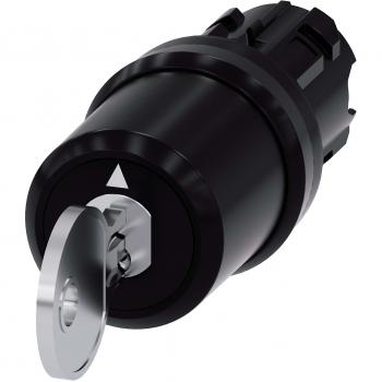 Switch a Chiave Siemens 3SU1000‑5BL51‑0AA0 – Nero