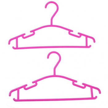 Plastic Hangers voor Kinderen met Broek Bar