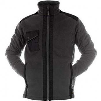 Grau/Schwarze Fleecejacke CROFT PES28, 350 g, Medium