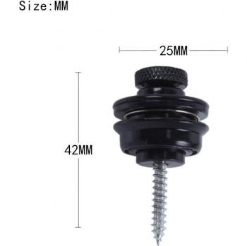 Flat Head Strap Lock for Electric Guitars