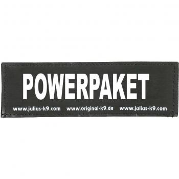 Klettaufschrift POWERPAKET für Julius-K9 Geschirre, klein