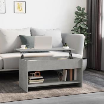 VidaXL Concrete Grey Coffee Table 102x50x52.5 cm Engineered Wood