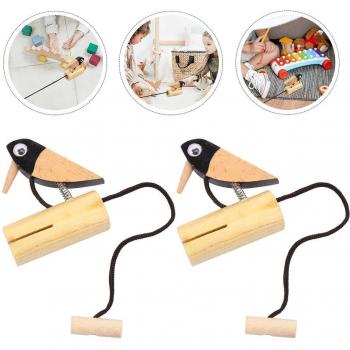 TreeTop Rhythm Set – 2 Piece Wooden Woodpecker Doorbell