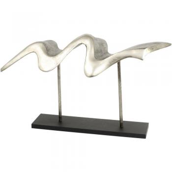 Libra Stratos Futuristic Metal Wave Figurine