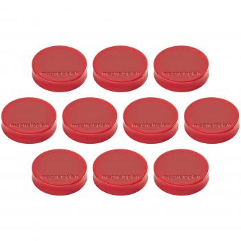 Magnetoplan Ergo-Magnete Medium, rot mit Vollkern-Ferrit Ausstattung, ergonomischer Griffrand,