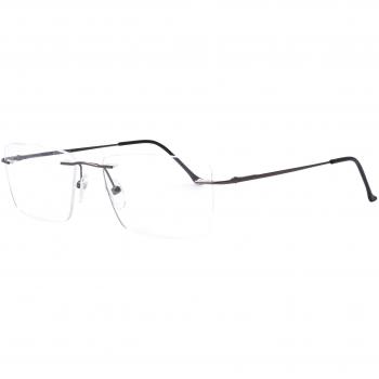 Square Rimless Metal Men's Glasses Discount Online Grey Size 54, Free Lenses, HSA/FSA Insurance, Blue Light Block Available