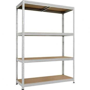 Stile Industrial 4 Ripiani 120x45x180 Zincato