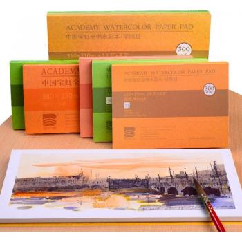 Barteen 100% Cotton Watercolor Paper, 20 Sheets for Artists and Students