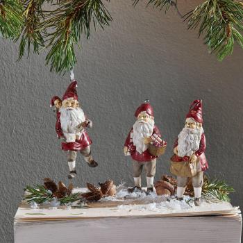 Set di 3 decorazioni Wichtel per Natale