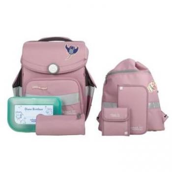 Schulranzen Timeless Calamary, 6-teiliges Set aus recyceltem Material