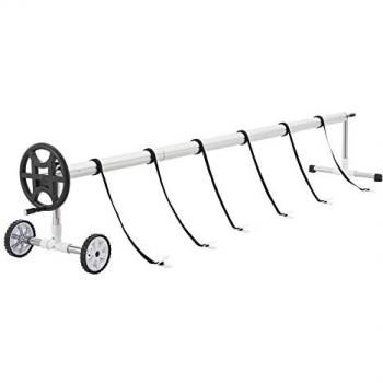 Enrouleur de bâche de piscine Amorgo longueur ajustable 300-630 cm