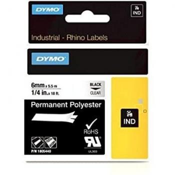 Dymo Rhino Industrial Labels Permanent Polyester 6 mm x 5.5 m