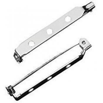 Broche épingle à nourrice argenté vieilli 25 mm x 6 pièces