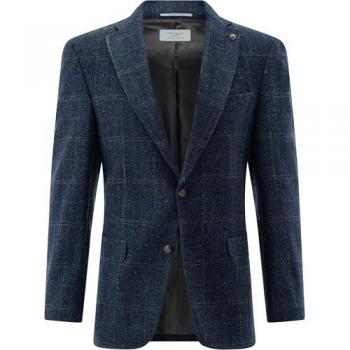 Carl Gross Slim Fit Harris Tweed Sakko aus Schurwolle Modell 'Theo', Größe 27