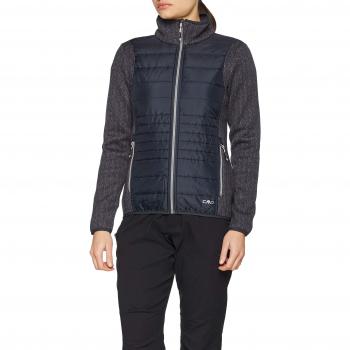 Fleecejacke für Damen – CMP, Antracit / Grau, 42 EU