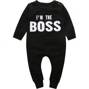 Traje de Bebé Negra Im The Boss
