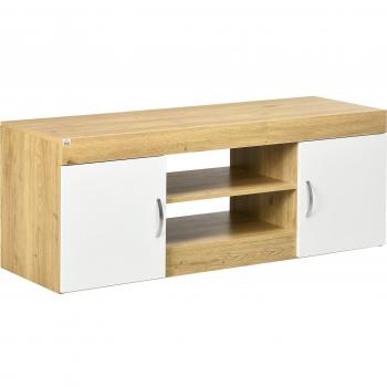 Meuble TV MCOM avec rangement 2 niveaux 130 cm