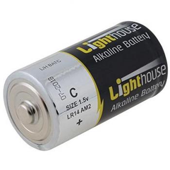 Lighthouse C Alkaline Batteries 2 Pack