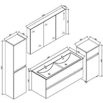 Armadio colonna siena 150 cm rovere chiaro