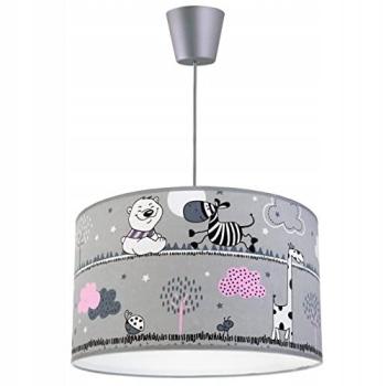 Abat‑Jour Suspensif Light‑Home LADYBIRD, 1 Lumen, 35 cm, Gris-Bleu