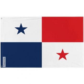 Polyester Rectangle Flag – Panama, 192x288 cm, Double‑Sided, Iron Eyes
