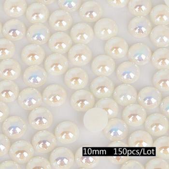 Perlas ABS Color Marfil 3-14mm para Creaciones de Joyería (50-1000 Piezas)