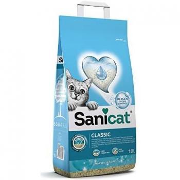 Sanicat Classic Marseille Soap Cat Absorbent Mineral Litter 10L Bag