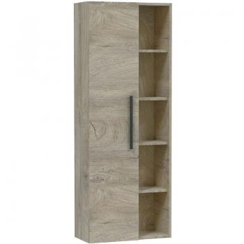 Armario baño Alise 1 puerta, 5 huecos, acabado Alaska (51x25x135)