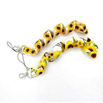 Sunflower Mobile Phone Strap Keychain